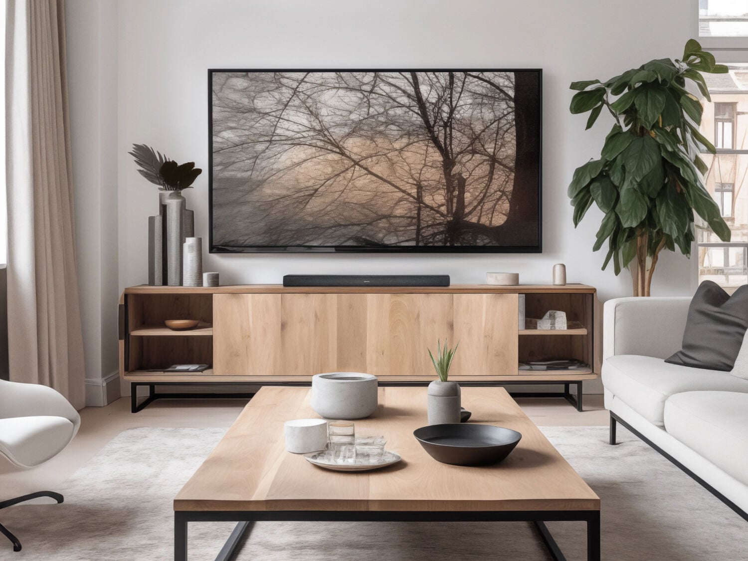 Low-profile design and wall-mountable