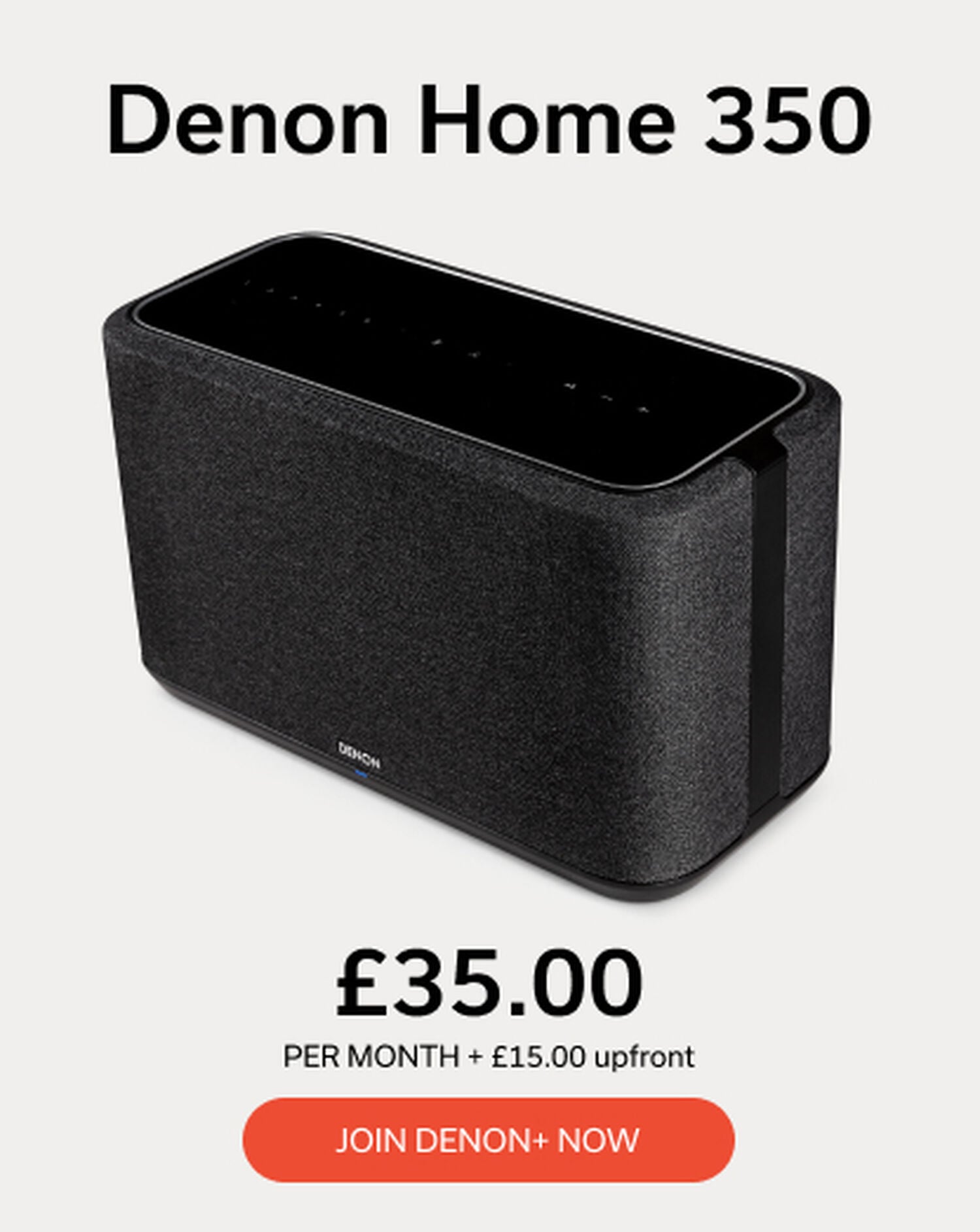 Black Denon Home 350 Denon+ Pricing Info