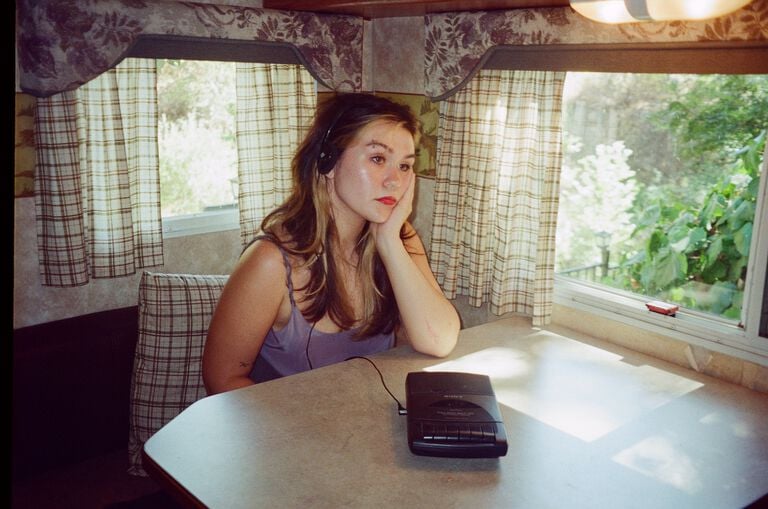 mer marcum at a dining table