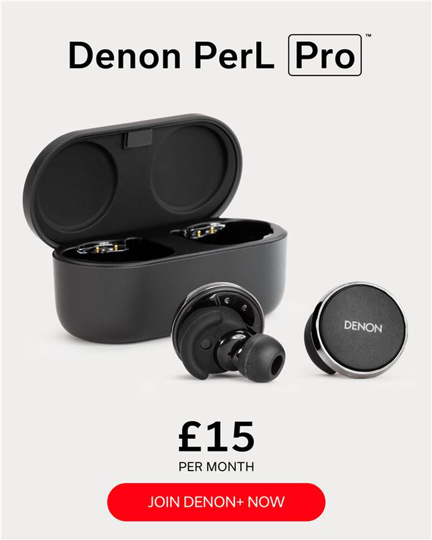 Black Denon PerL Pro Denon+ Pricing Info
