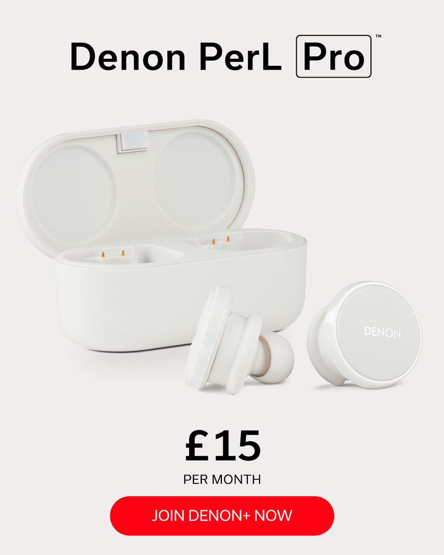 White Denon PerL Pro Denon+ Pricing Info