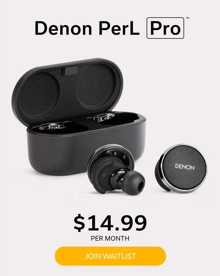 Black Denon PerL Pro Denon+ Pricing Info