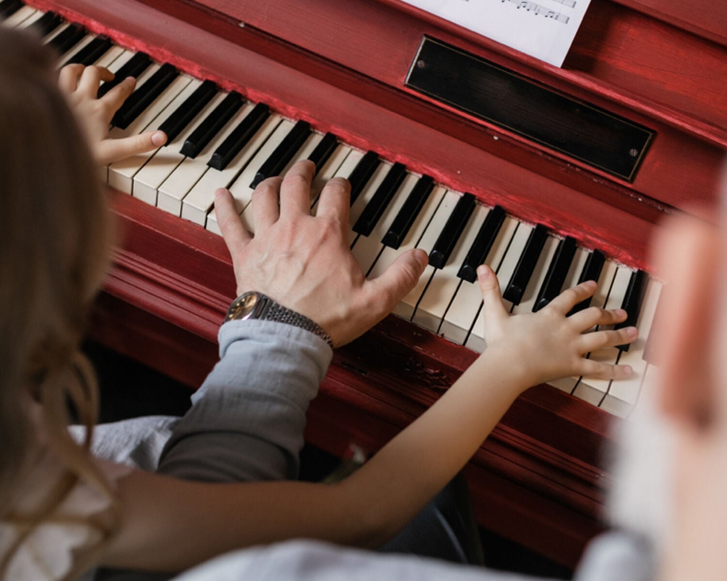 Piano playing