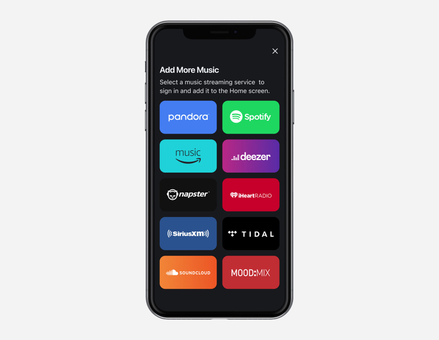 HEOS compatible streaming services