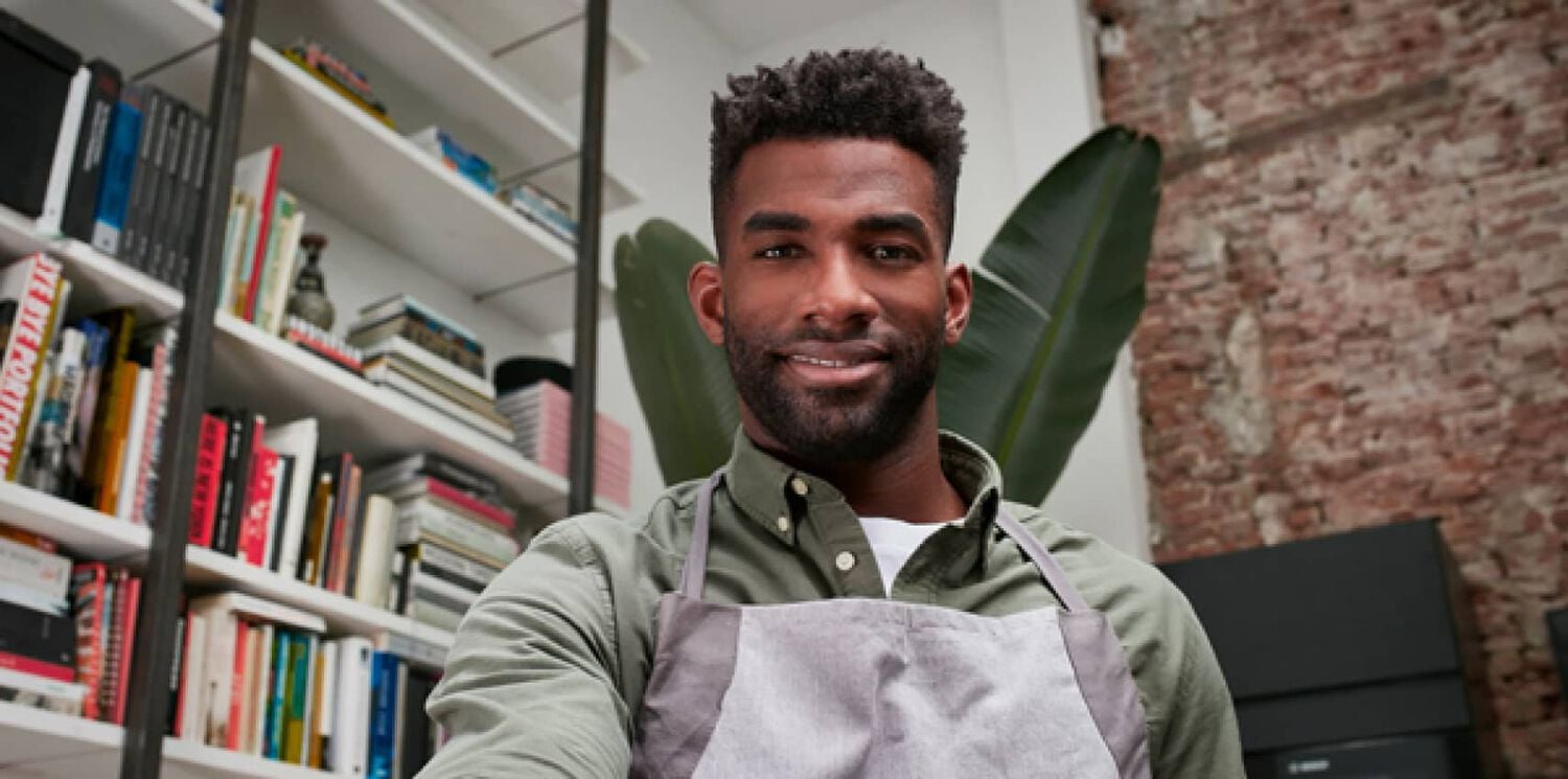 A man smiling
