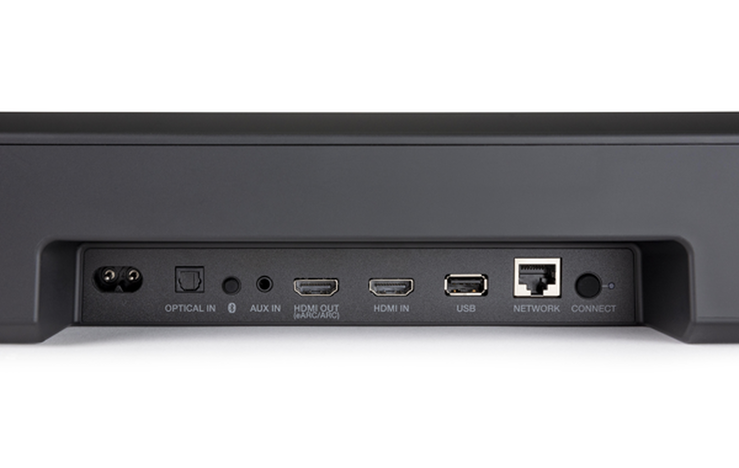 Inputs in the back of a soundbar