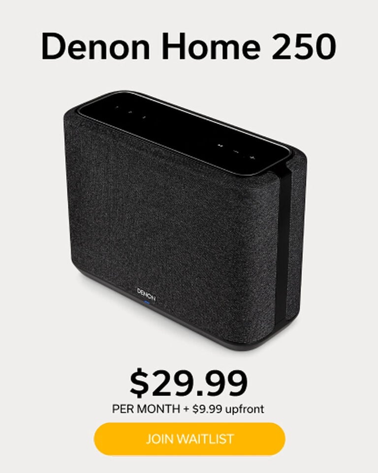Black Denon Home 250 Denon+ Pricing Info