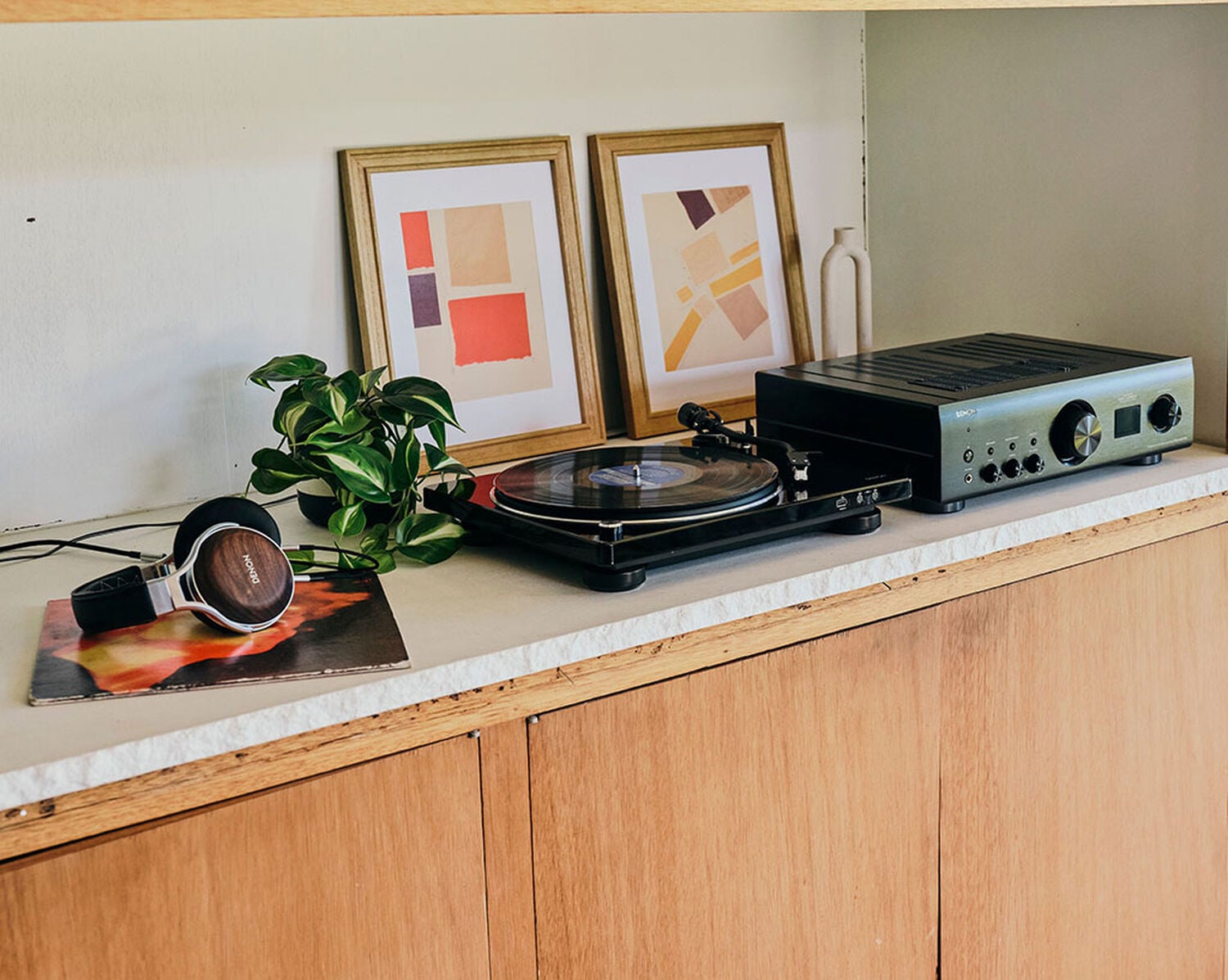 A turntable