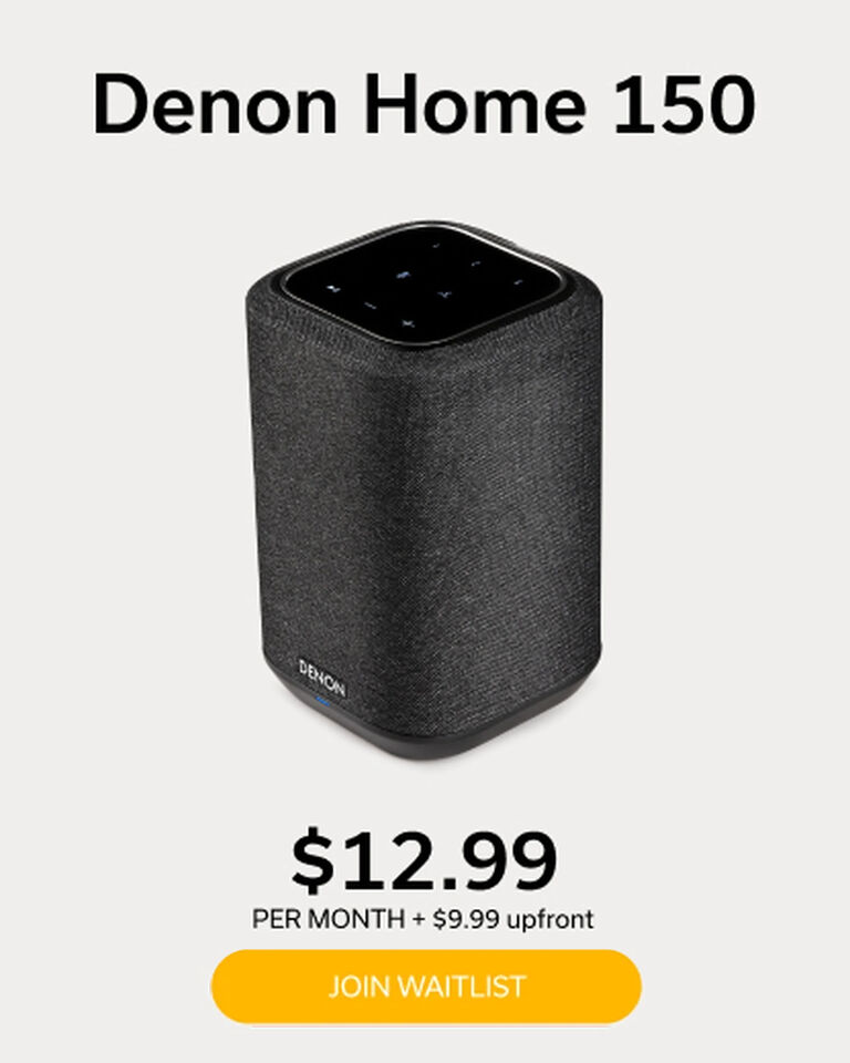 Black Denon Home 150 Denon+ Pricing Info