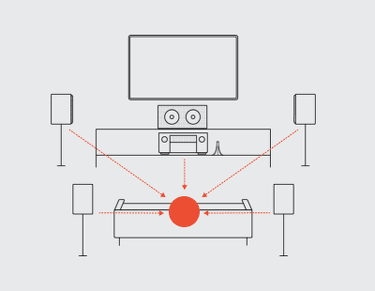 An icon of a home theater