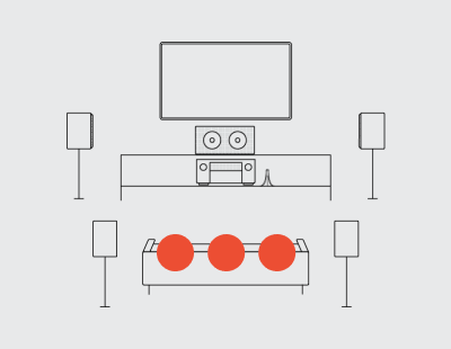 An icon of a home theater