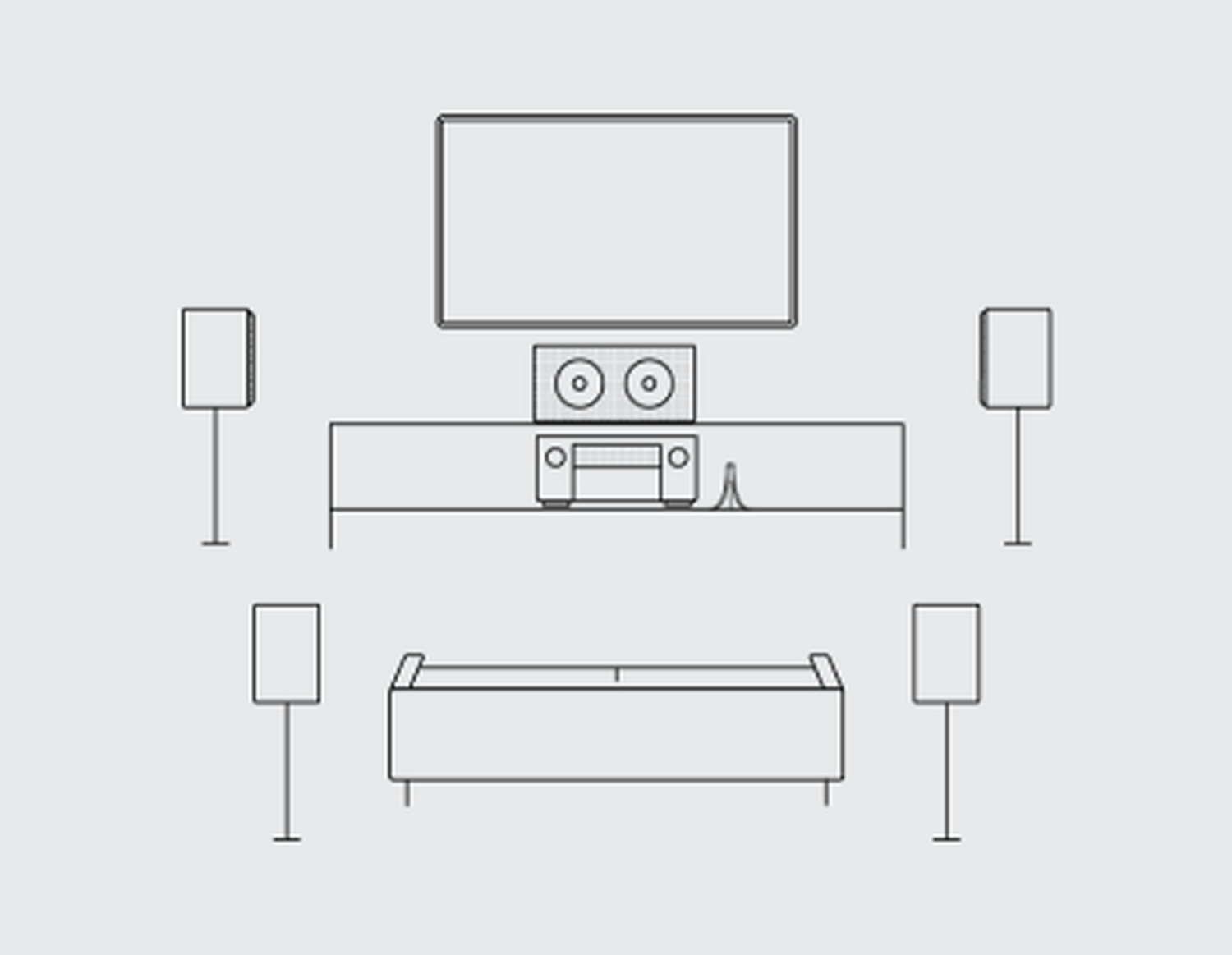 An icon of a home theater