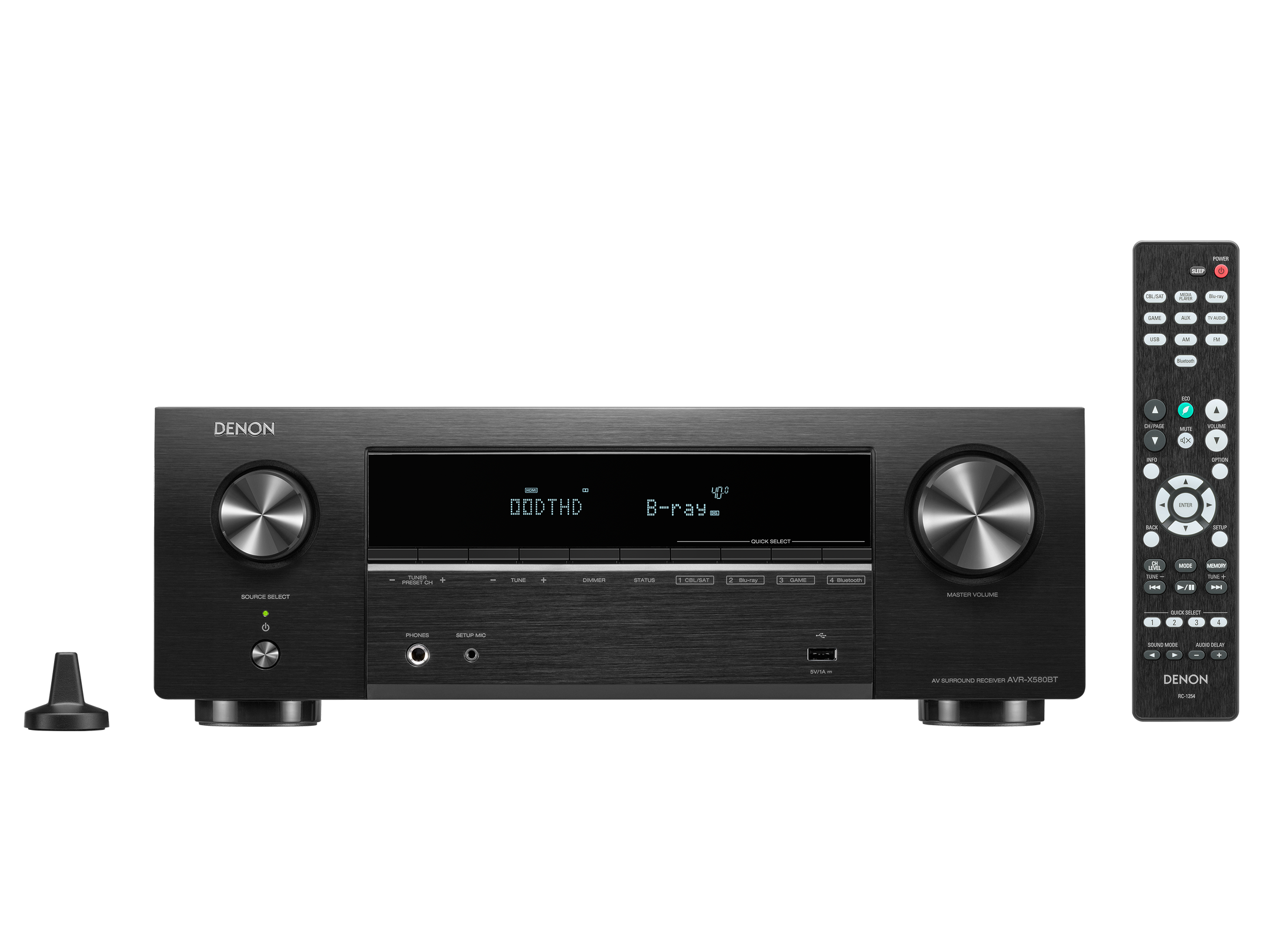 Recivers Show AVR-X580BT - 5.2 Ch. 70W 8K AV Receiver | Denon - Global