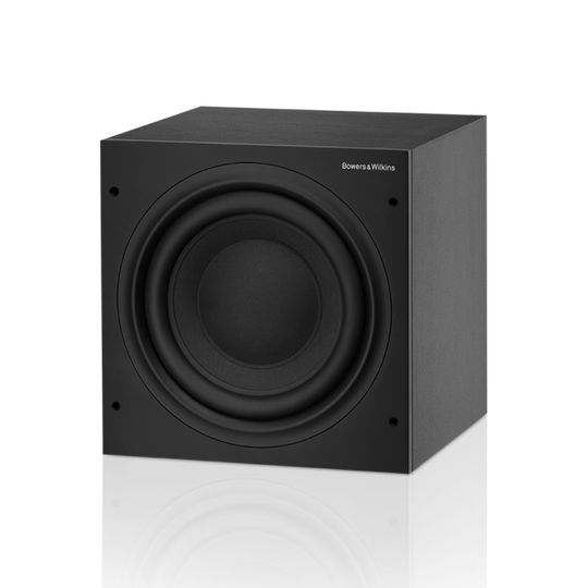 ASW608 - Black Front woofer uncovered