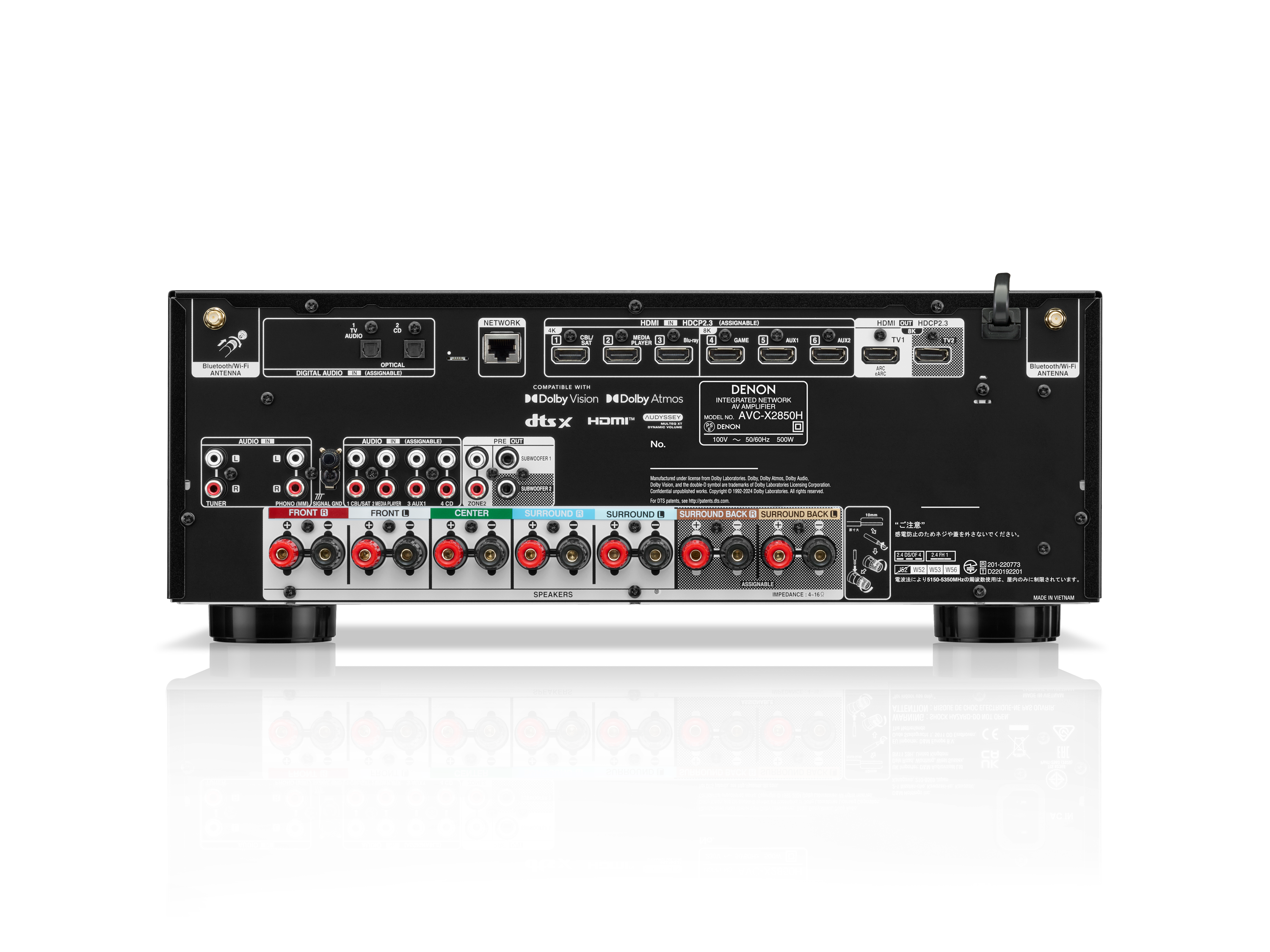 未使用品】DENON AVサラウンドアンAVC-2850-N（ゴールド） AVC-X2850H