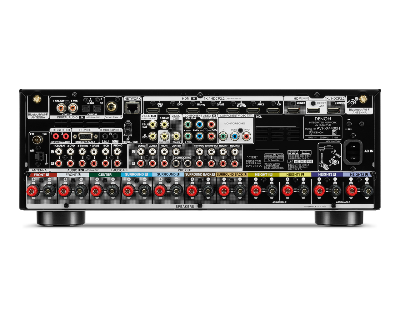 DENON AVR-X4400H AVアンプ Atmos・DTS:X⁄HEOS機能⁄ハイレゾ音源対応⁄