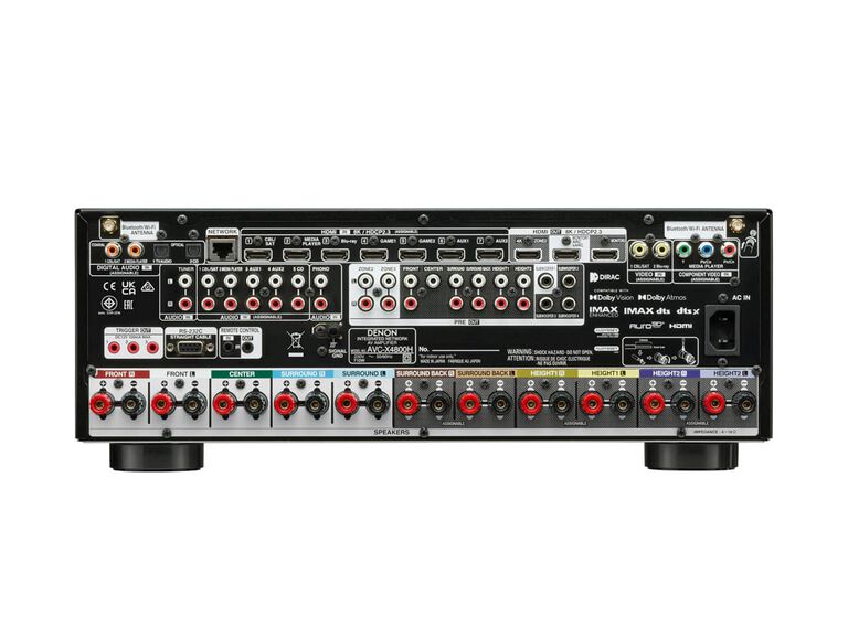 Denon AV Amplifier AVC-X 4800H, Black, dynamic