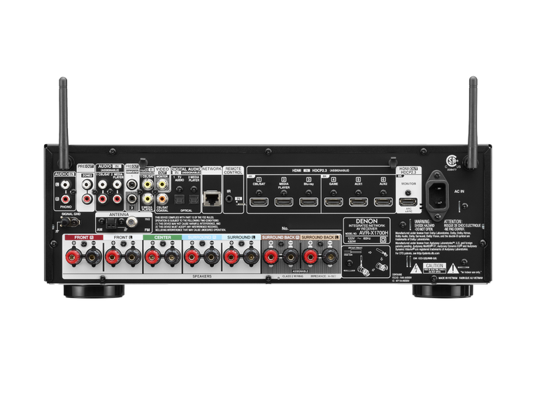AVR-X1700H, Black, dynamic
