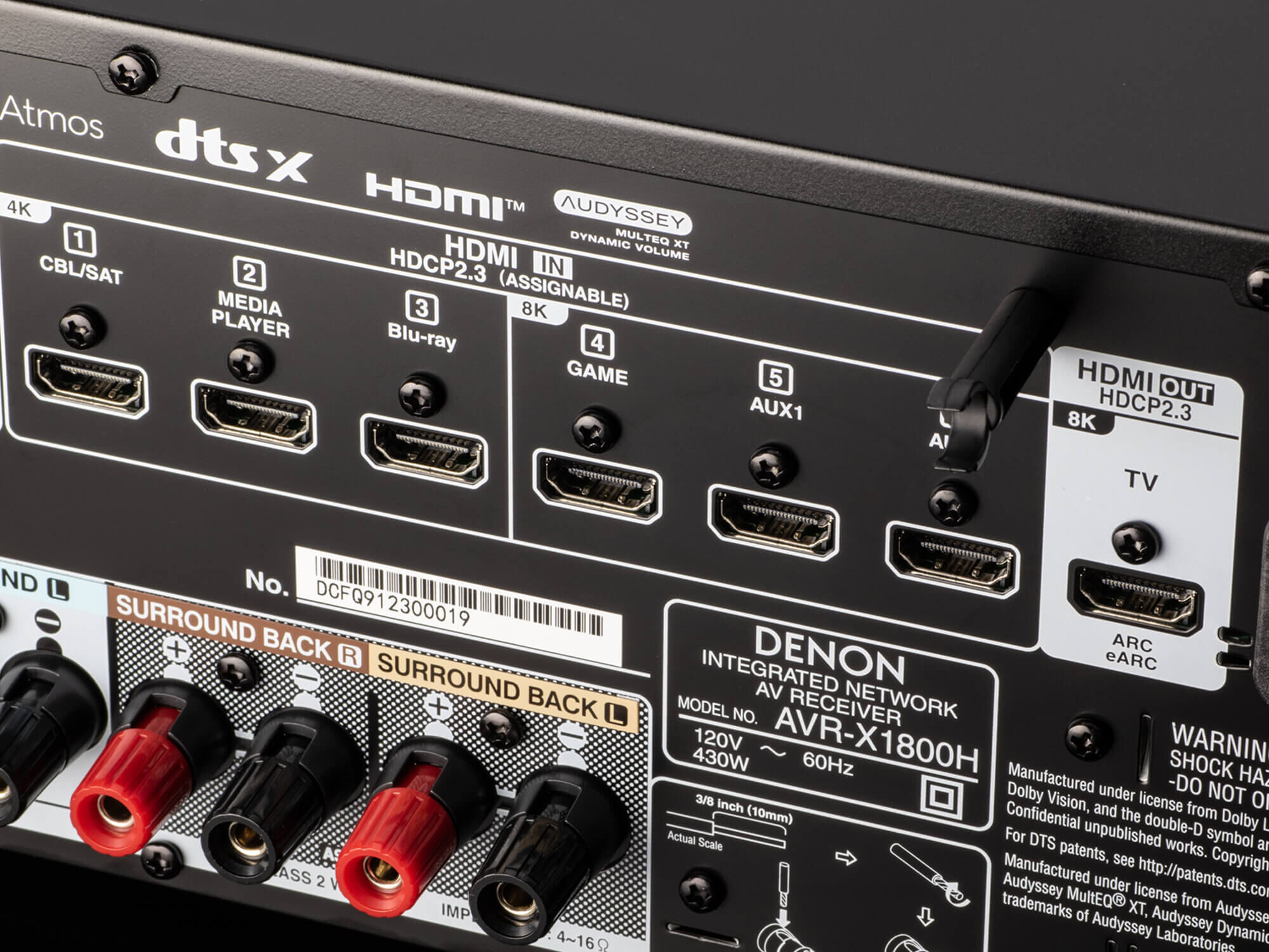 AVR-X1800H - 7.2ch AVサラウンドレシーバー | Denon - 日本