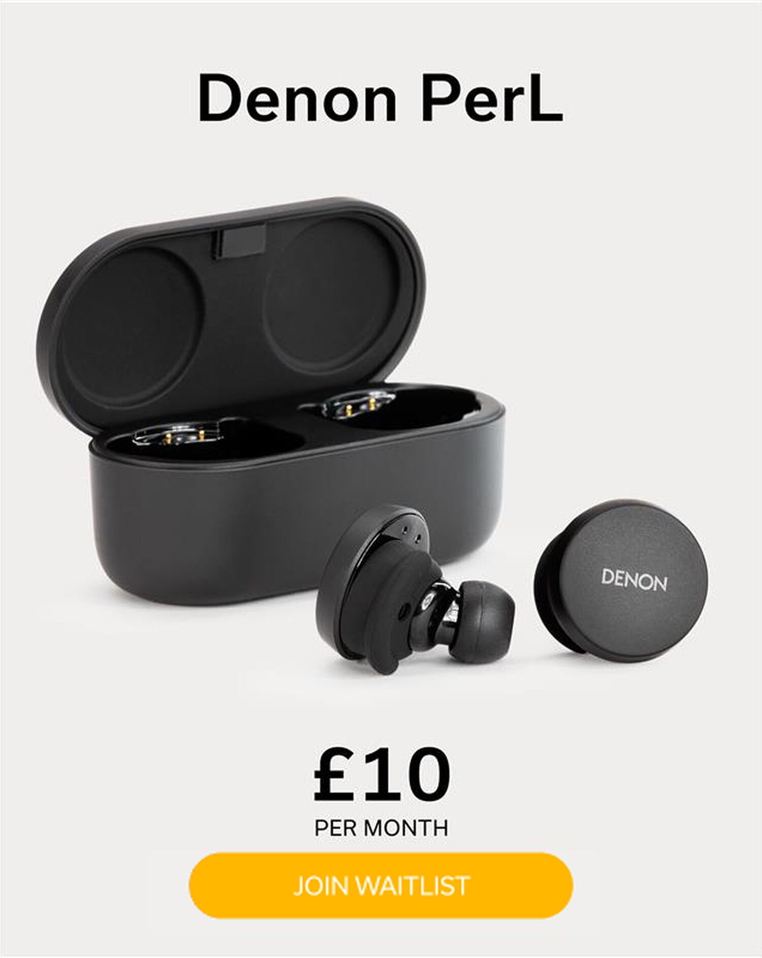 Black Denon PerL Denon+ Pricing Info