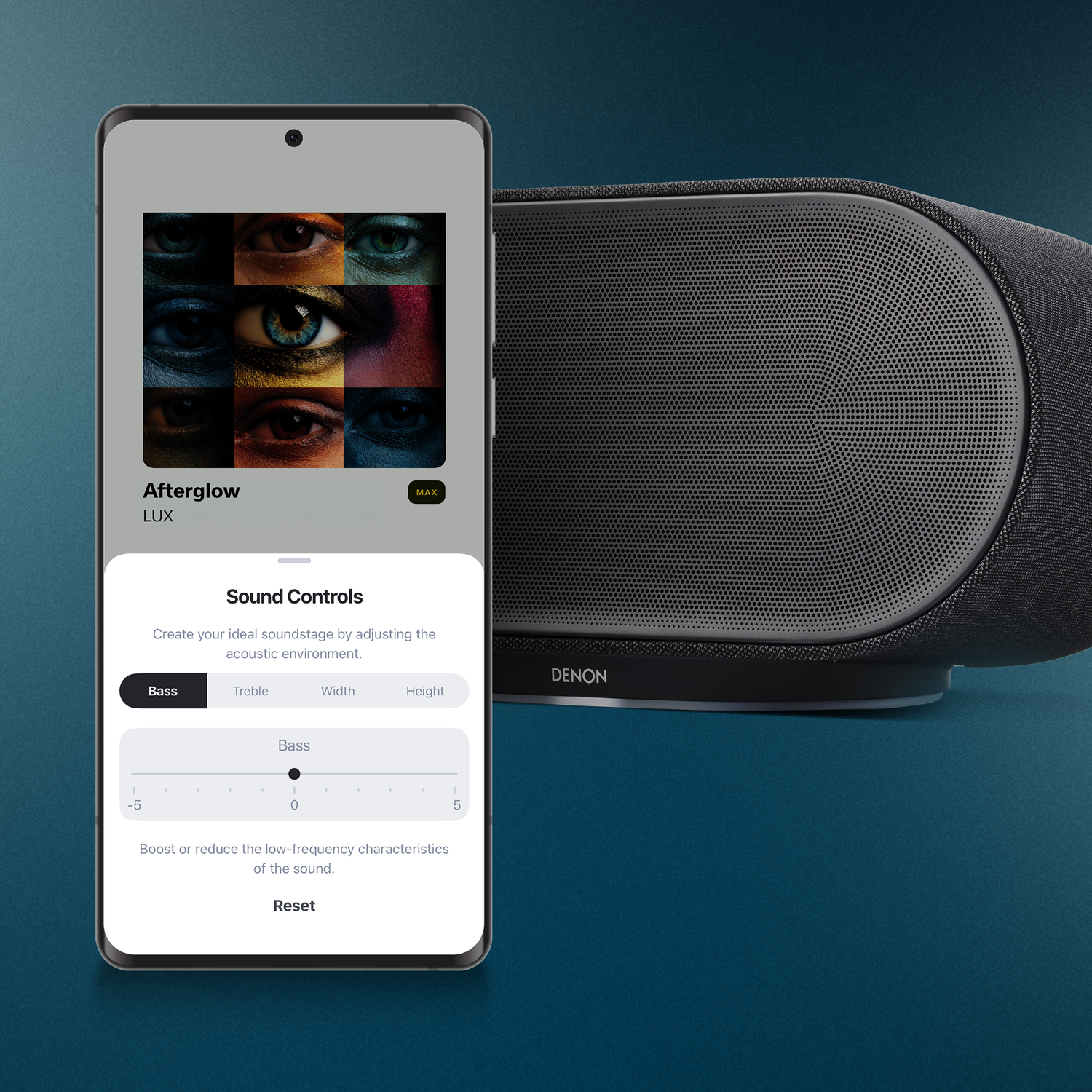 Reglaje audio HEOS pentru Denon Home 600