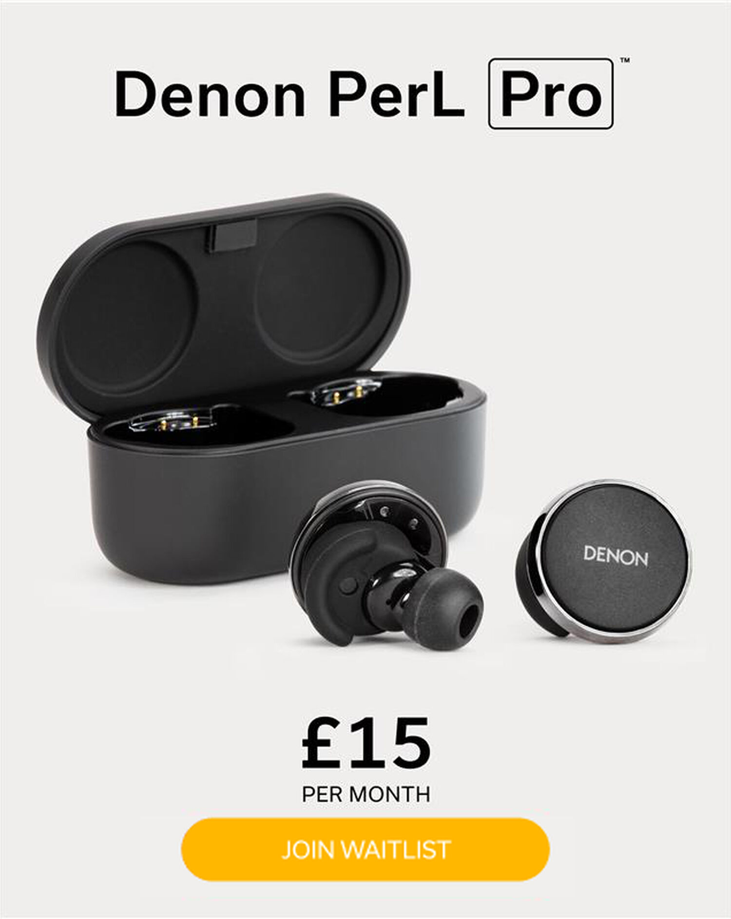 Black Denon PerL Pro Denon+ Pricing Info