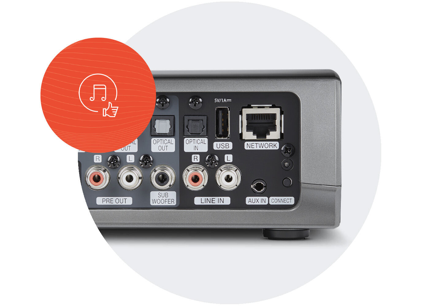 HEOS Link HS2 - Pre-Amplifier for HEOS® Audio Distribution | Denon