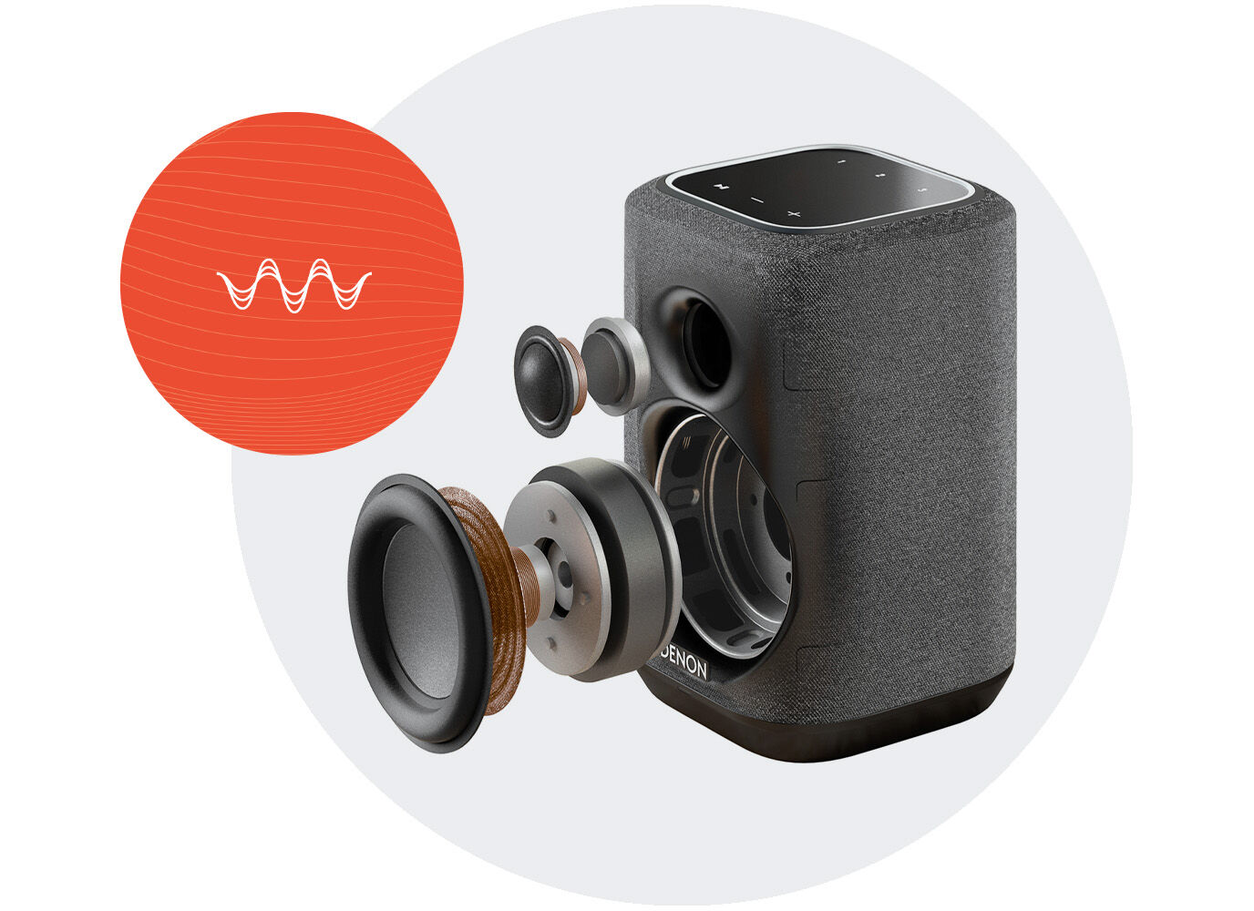 スピーカー・ウーファー DENON 150 Denon Home 150 - Compact Smart Speaker Powered by HEOS™ | Denon