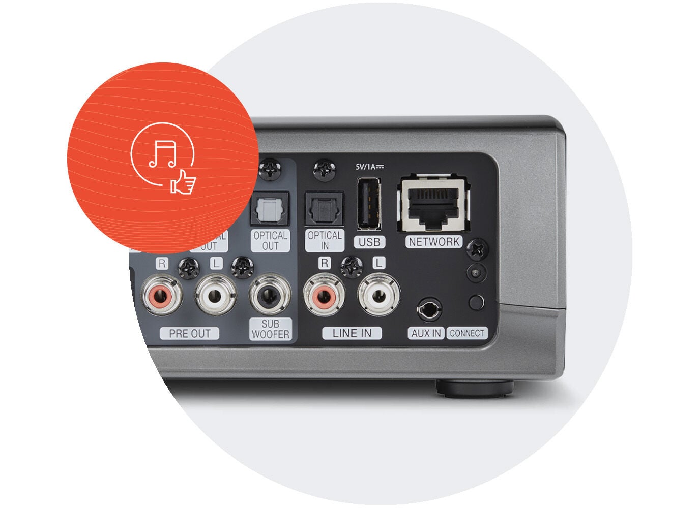 HEOS Link HS2 - Pre-Amplifier for HEOS® audio distribution | Denon