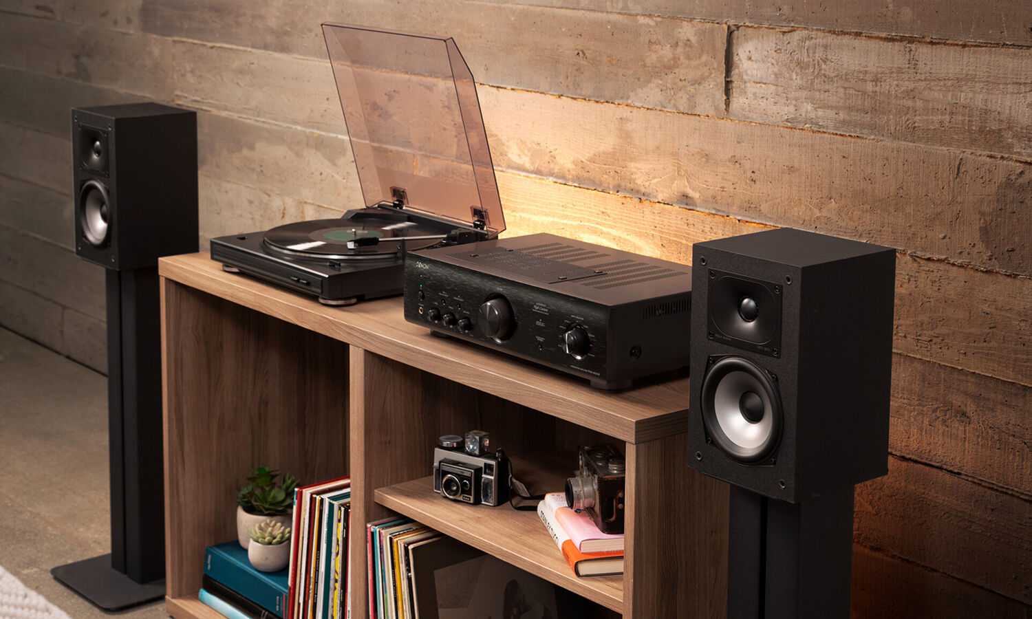 Denon x Polk Essential Vinyl Bundle - Denon DP-29F turntable