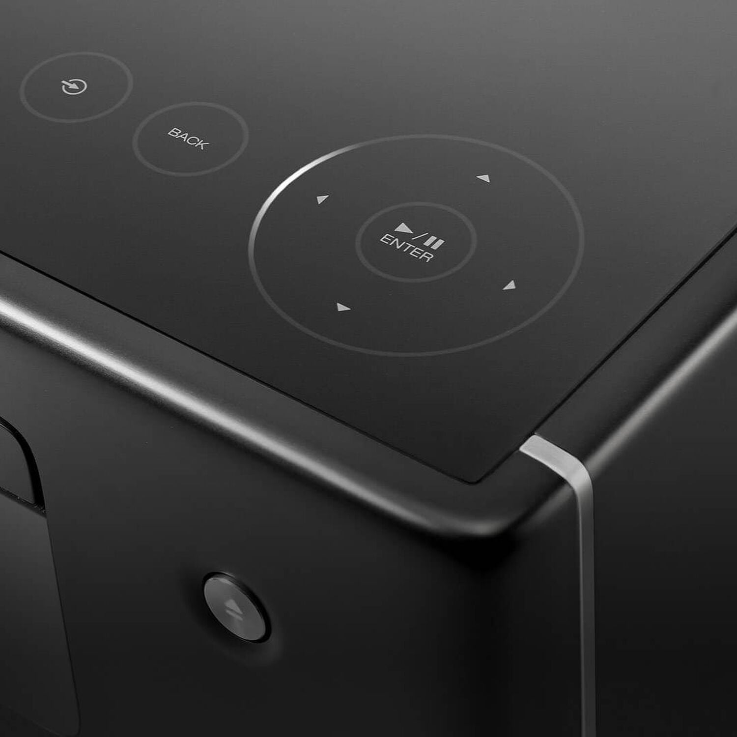 zoomed in controls on top of an audio component