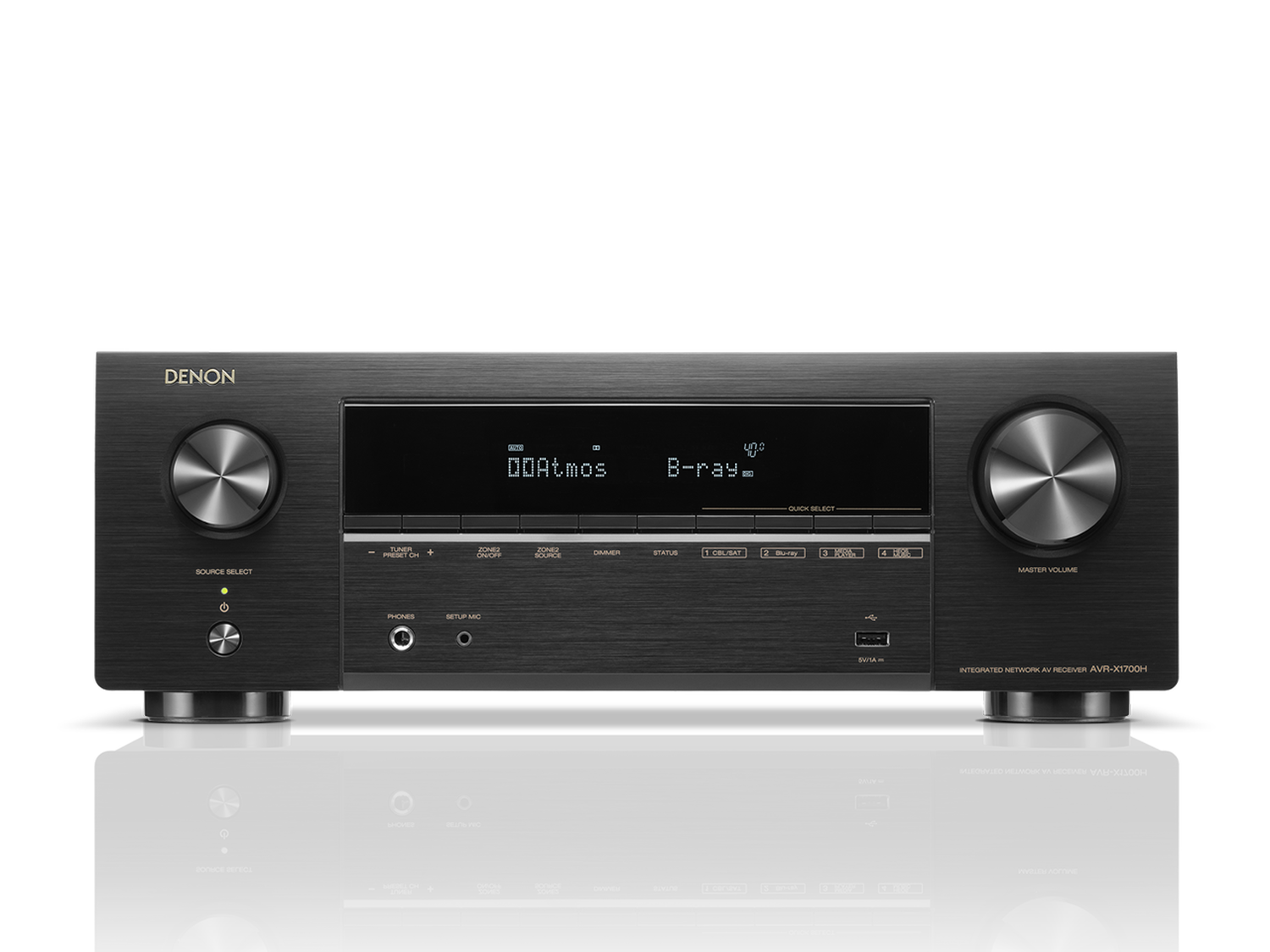 AVR-X1700H, Black, dynamic