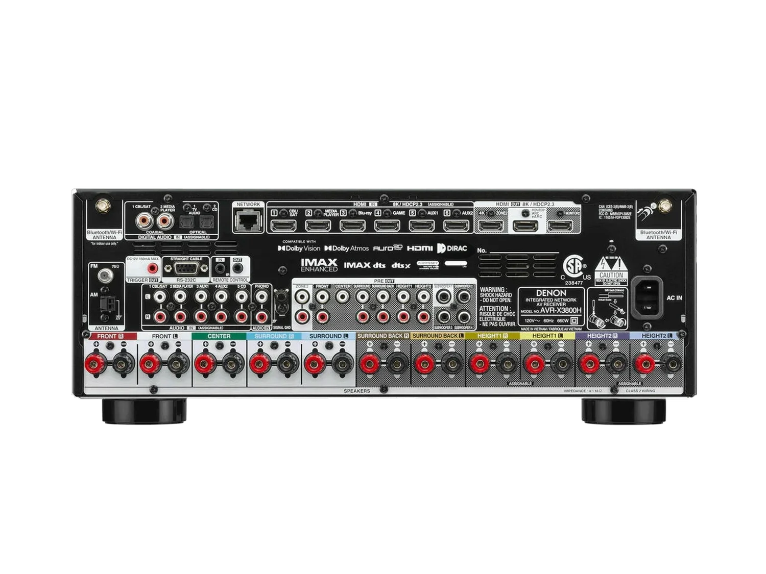 AVR-X3800H, Black, dynamic
