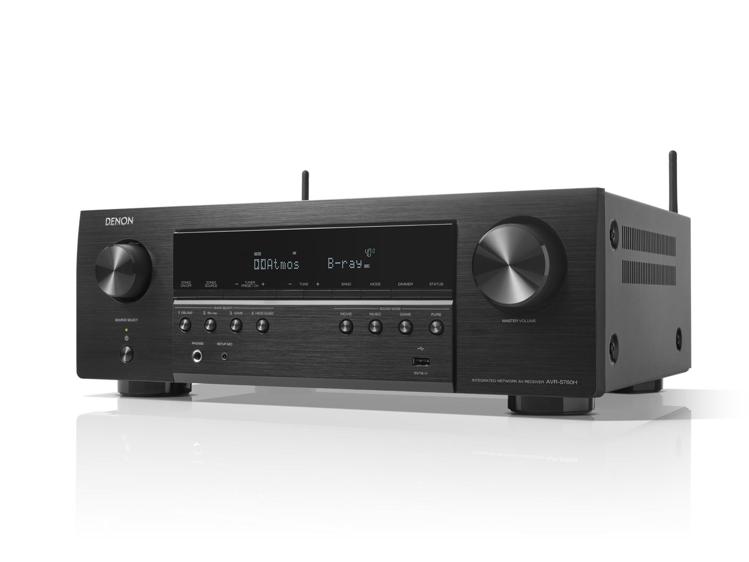 AVR-S760H, Black, dynamic