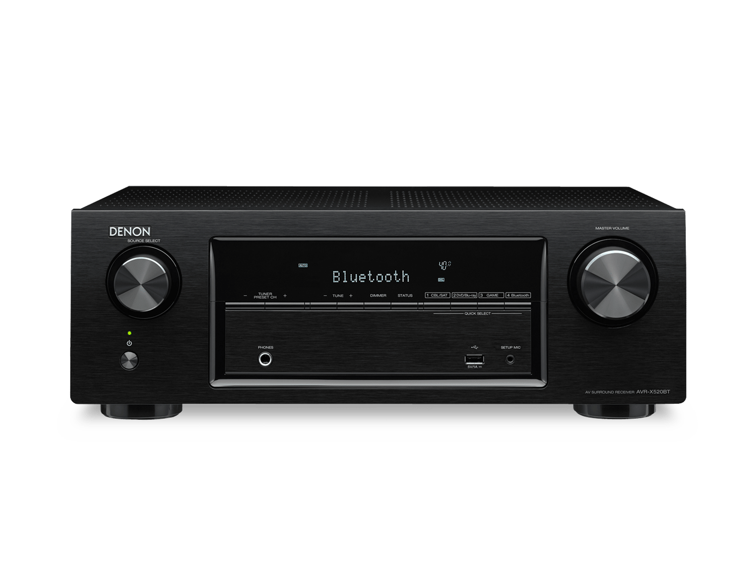 AVR-X520BT, Black, dynamic
