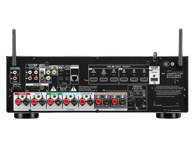 AVR-X1700H, 黑色, dynamic