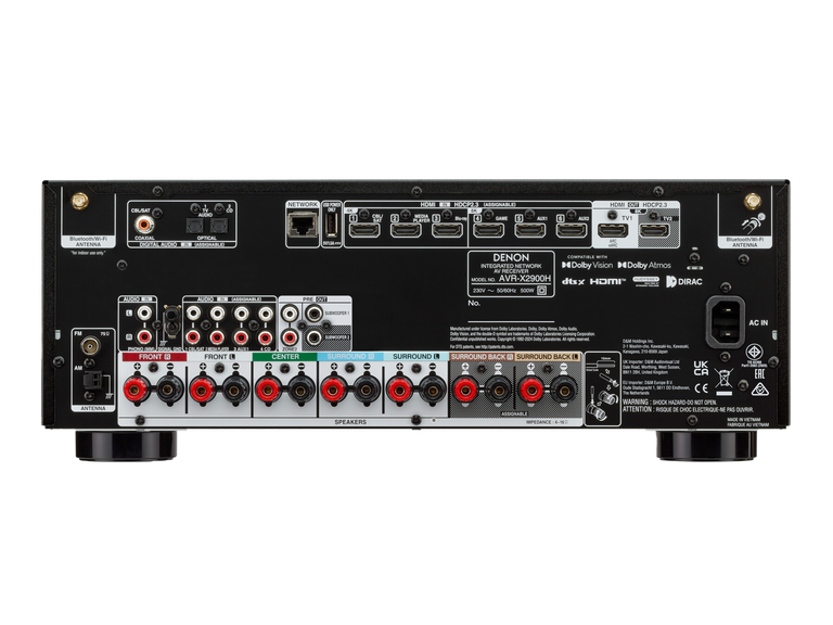AVR-X2900H, Black, dynamic