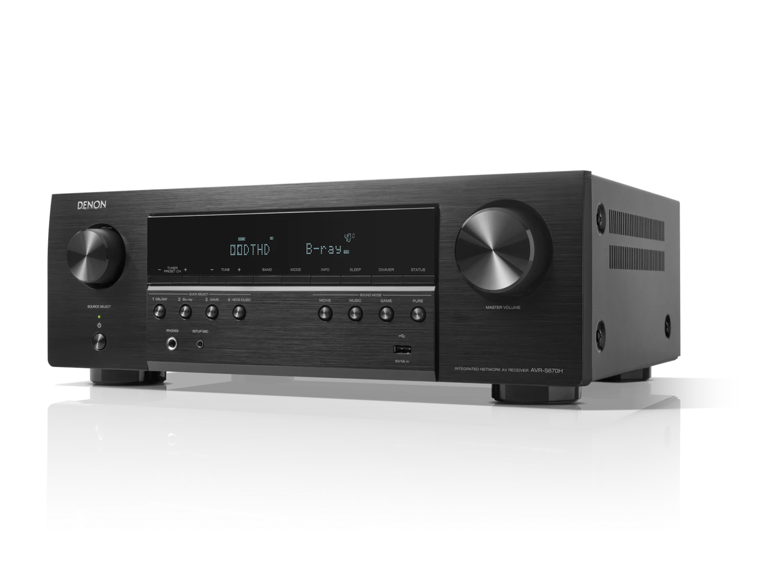AVR-S670H, Black, dynamic