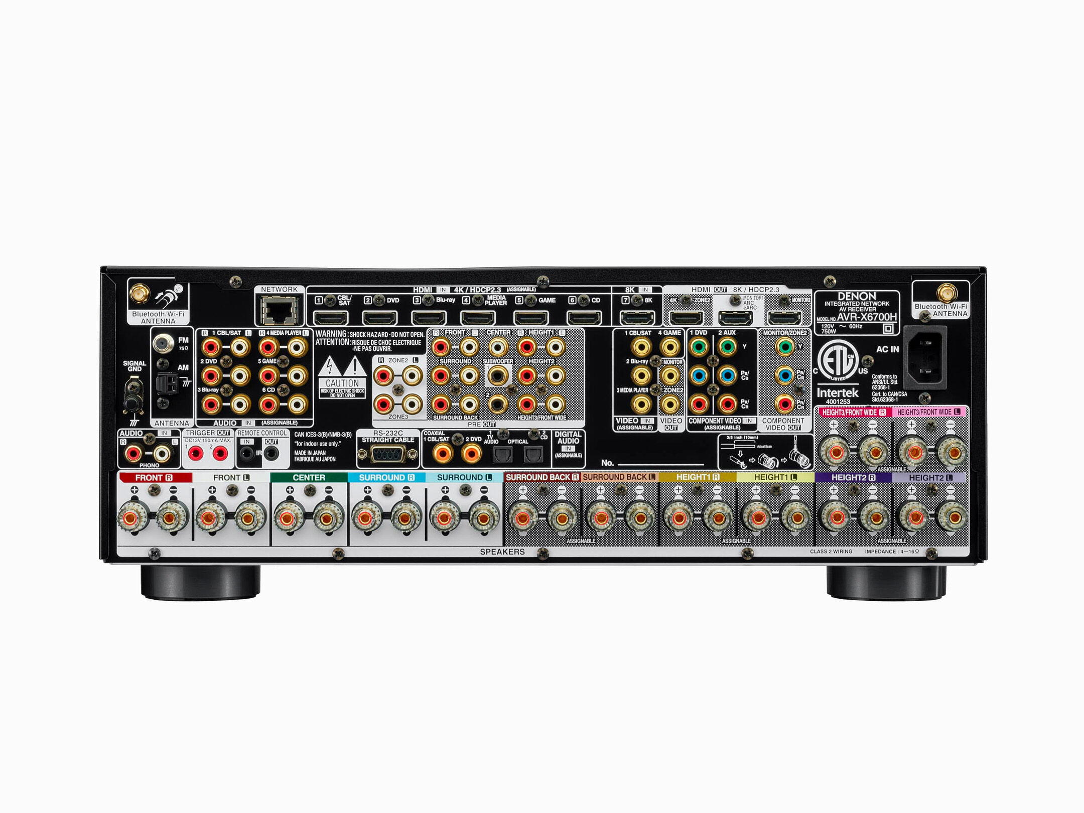 AVR-X6700H - 11.2 Ch. 140W 8K AV Receiver with HEOS® Built-in