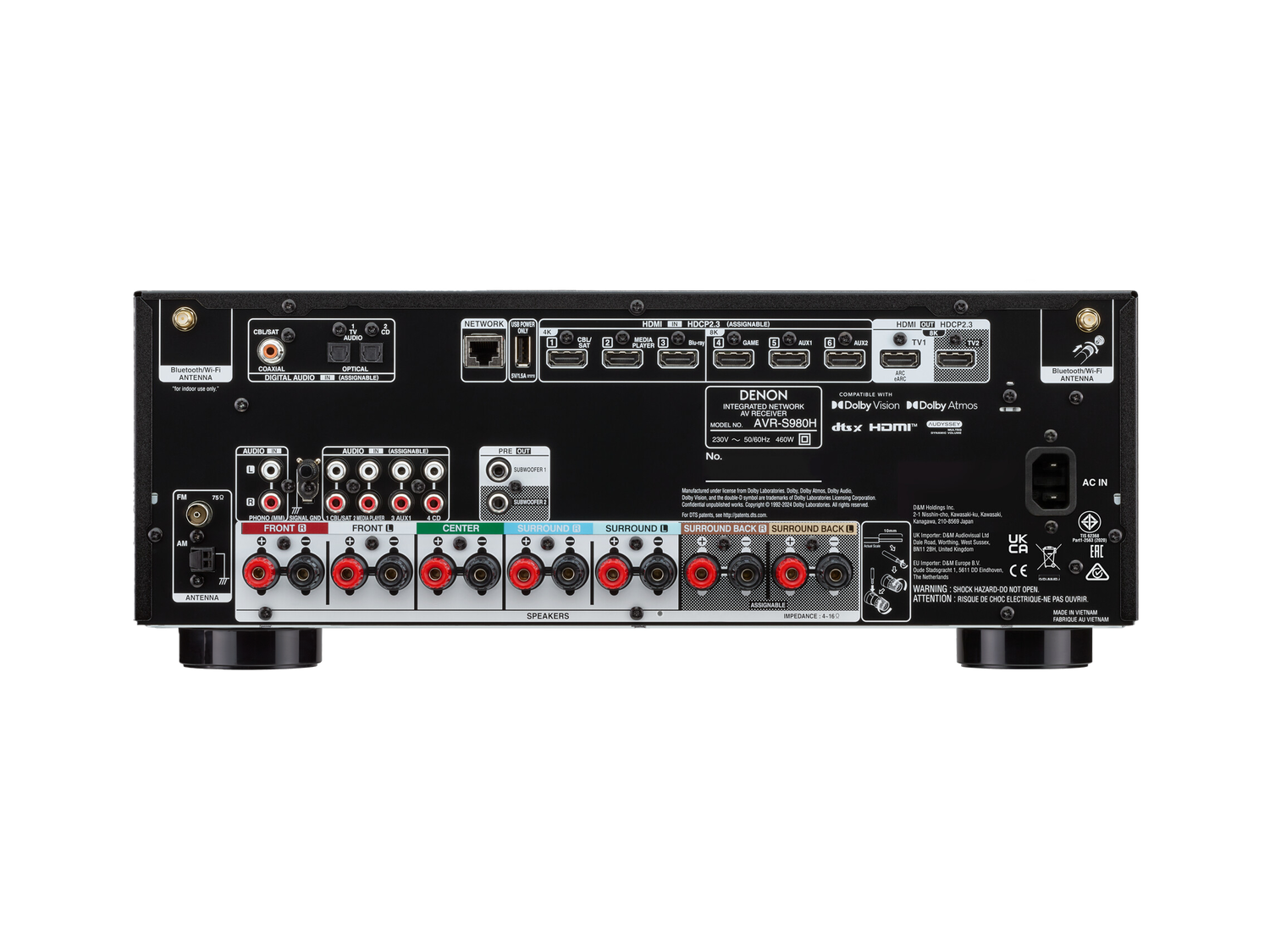 AVR-S980H, Black, dynamic