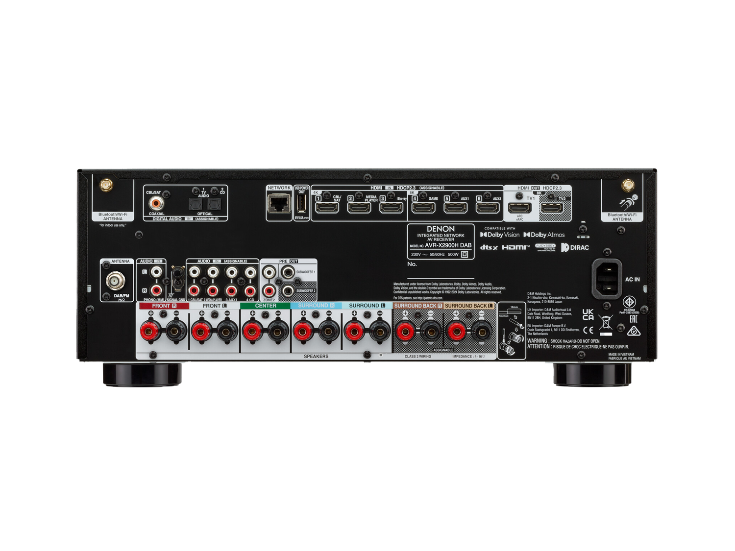 AVR-X2900H DAB, Black, dynamic