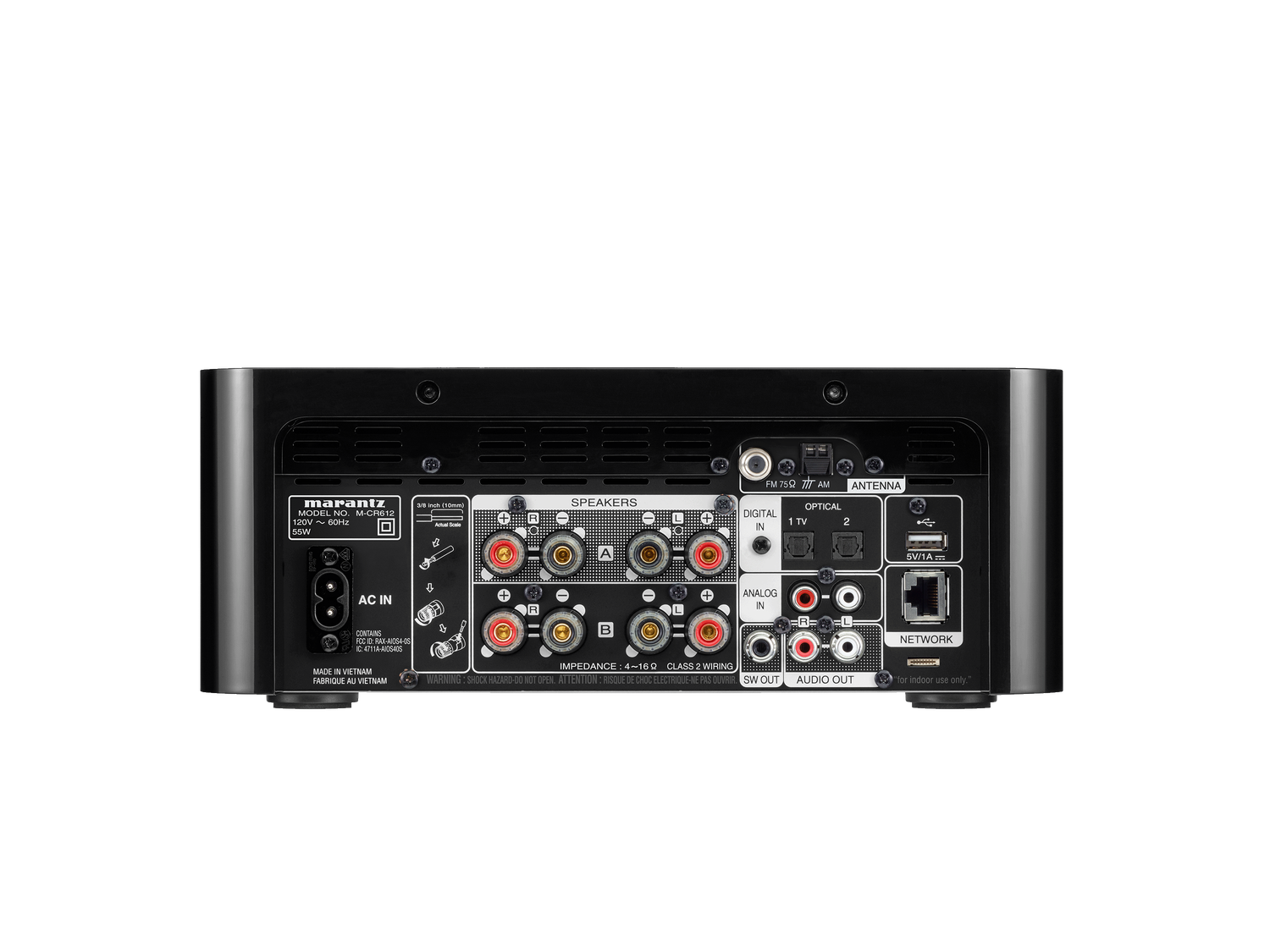 M-CR612 - Black back view