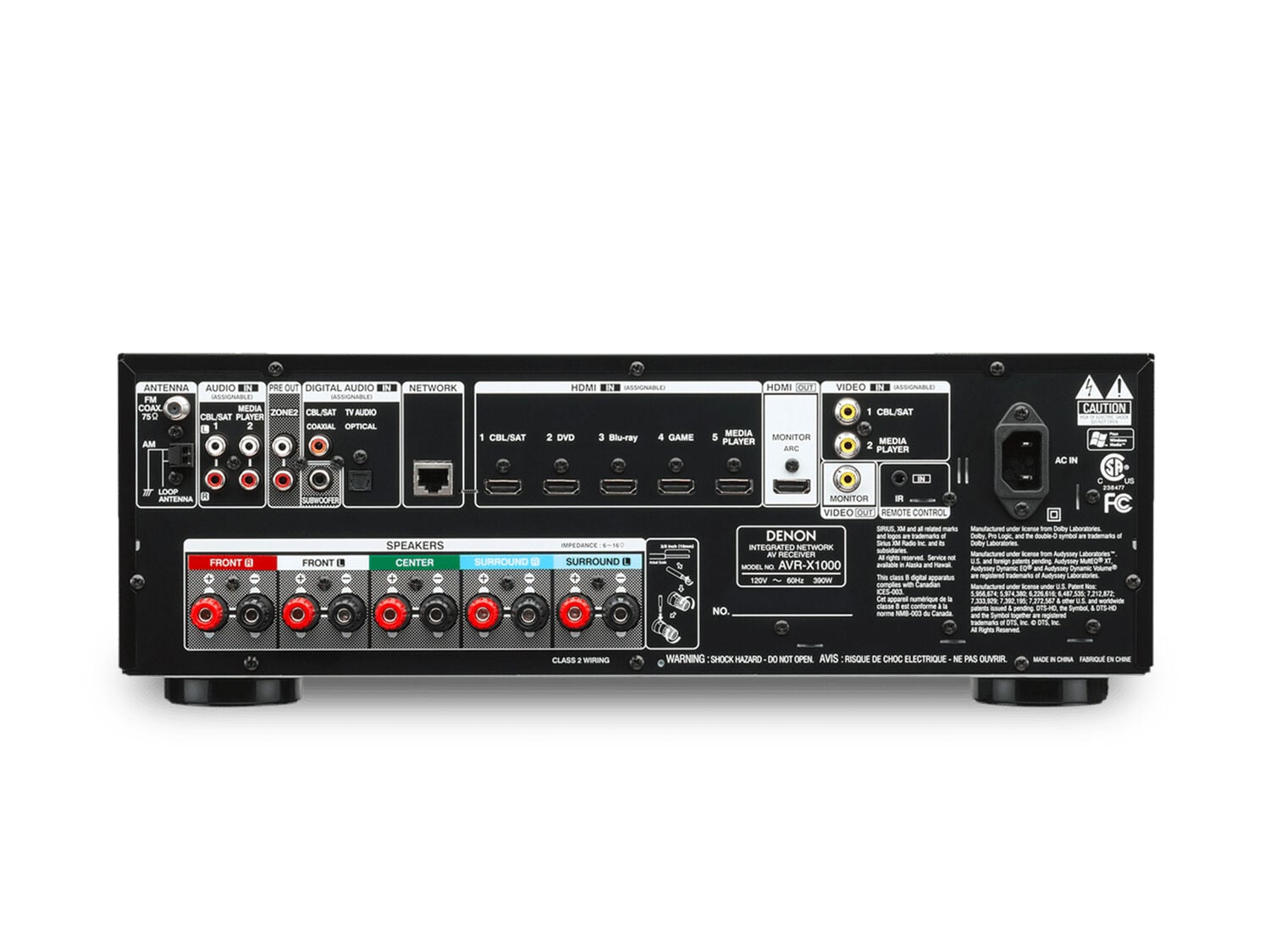 AVR-X1000, , dynamic