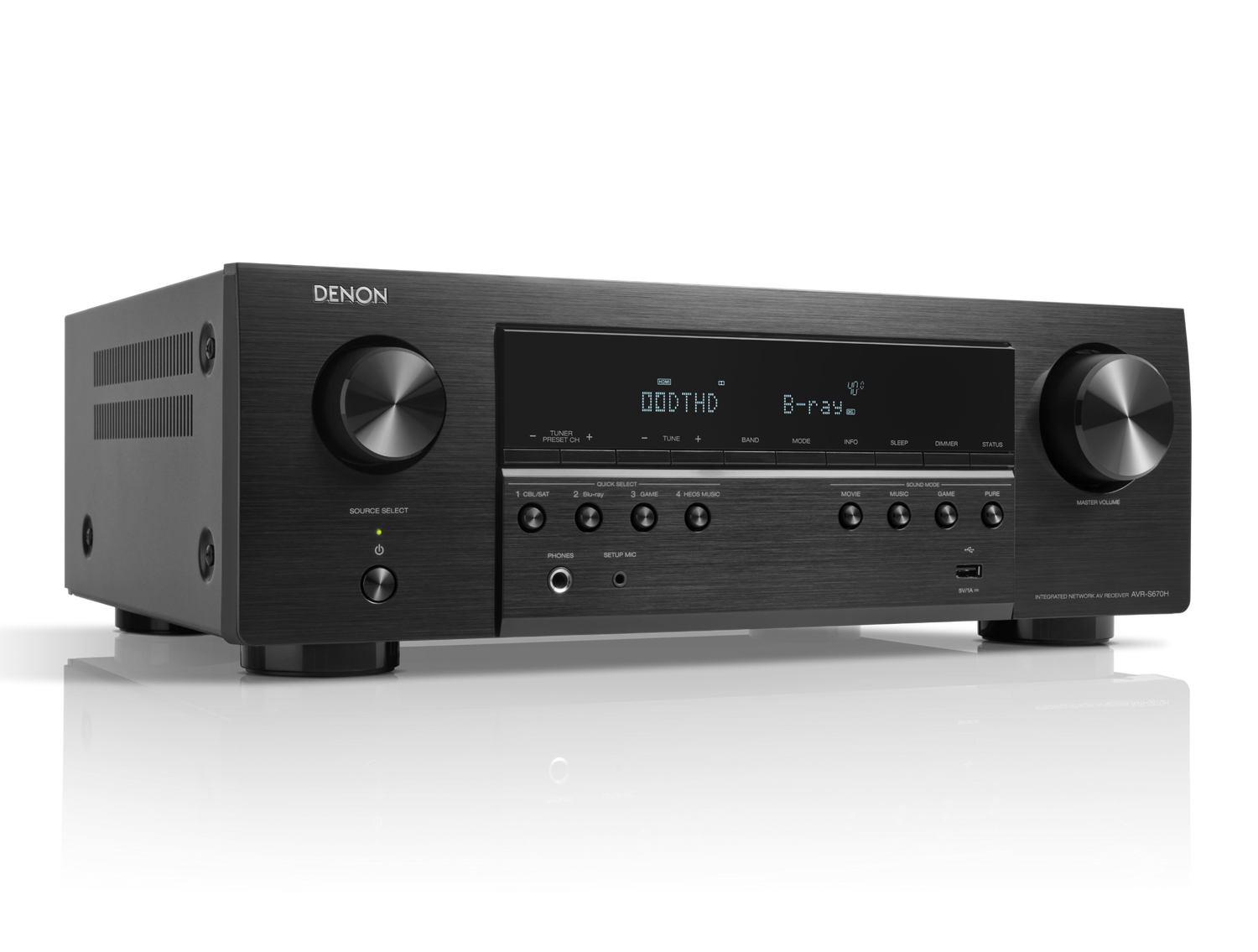 AVR-S670H, Black, dynamic
