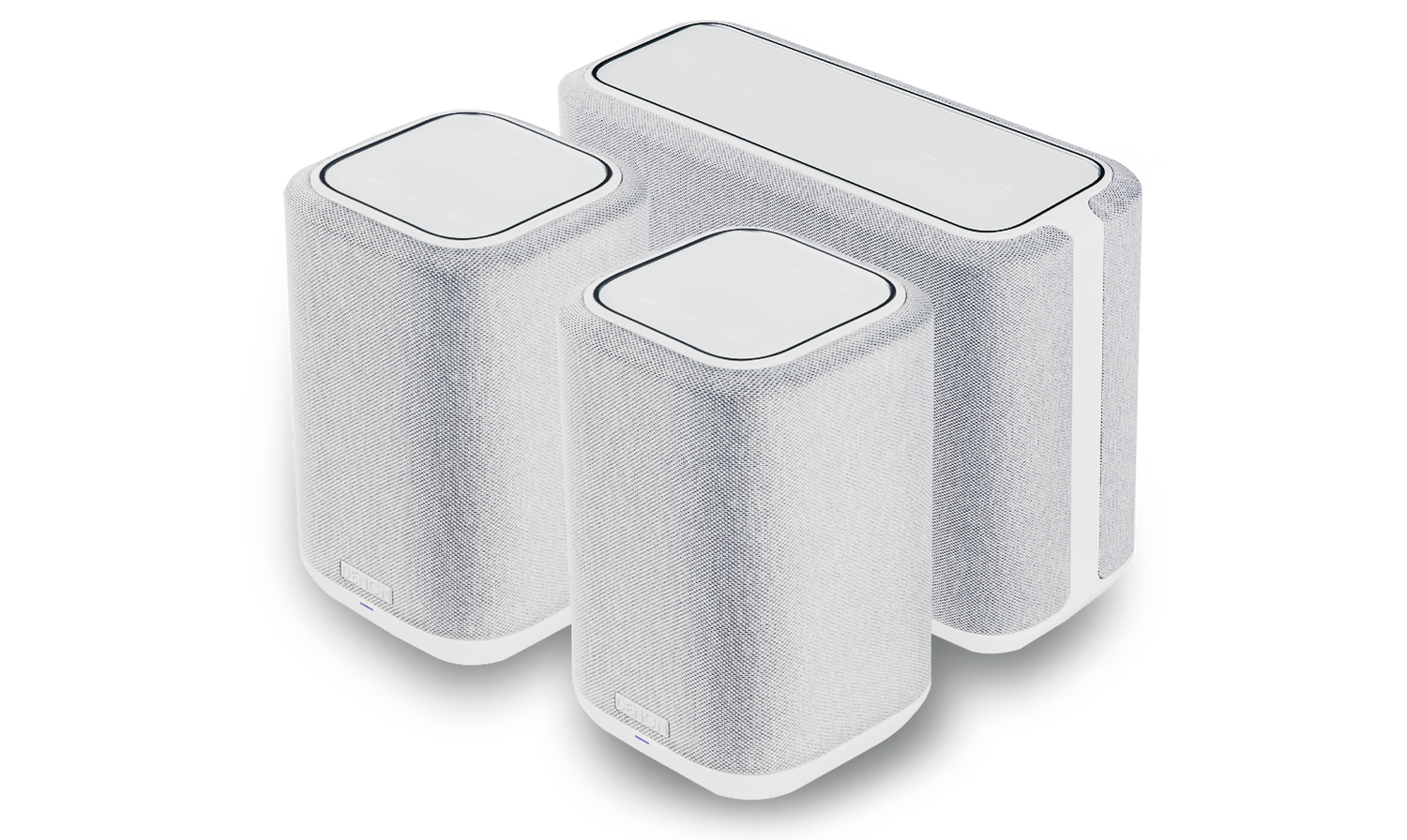 Denon Home 250 with Denon Home 150 (2-Pack) Multi-room Bundle, White, dynamic