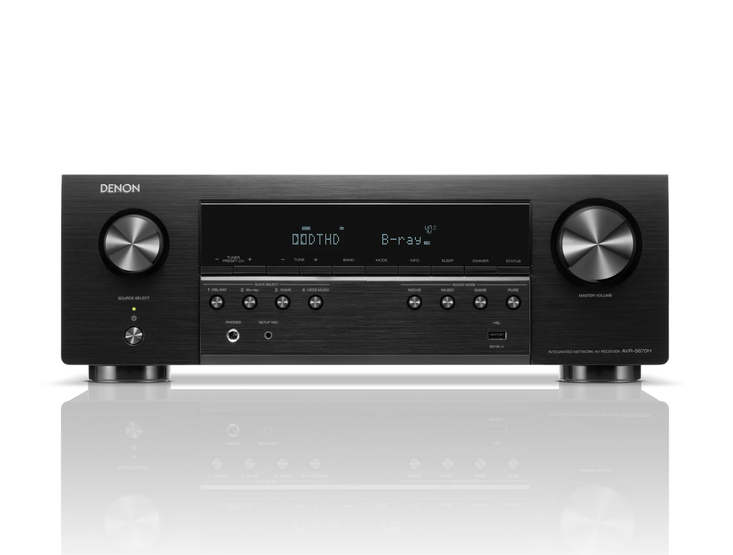 AVR-S670H, Black, dynamic