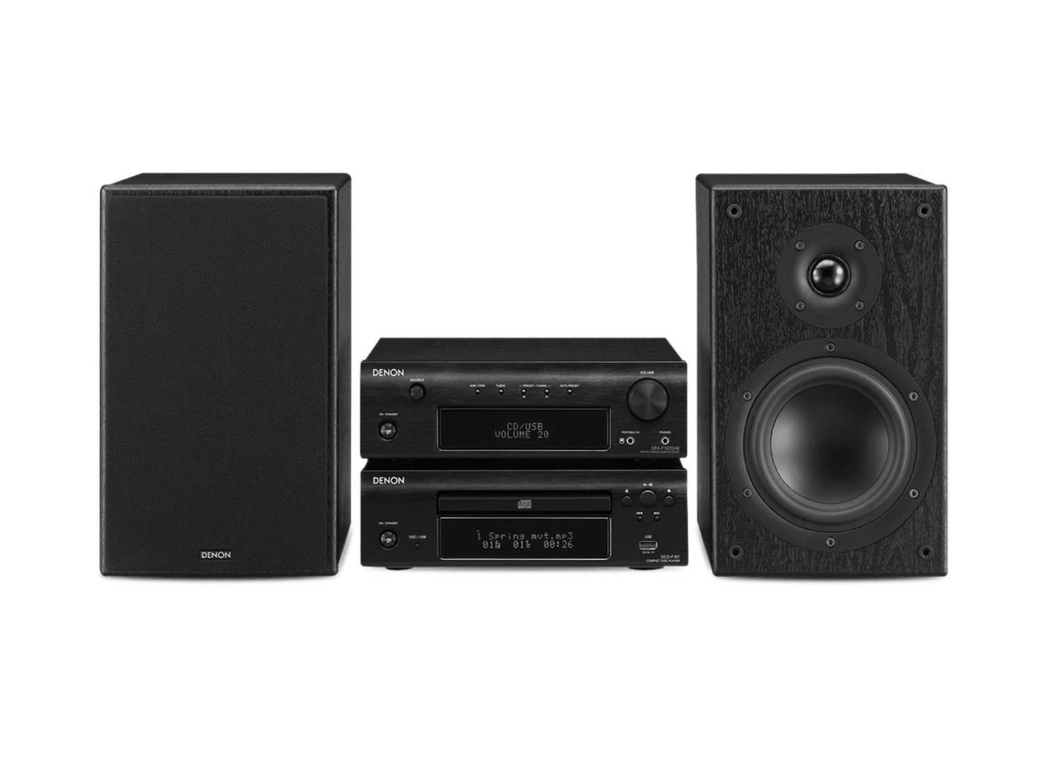 D-F109 DAB, Black, dynamic