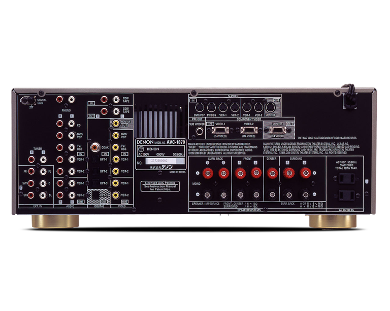 【動作確認済】DENON AVアンプ AVC-1870 リモコン付 AVC-1870 - AV Receiver | Denon - Global