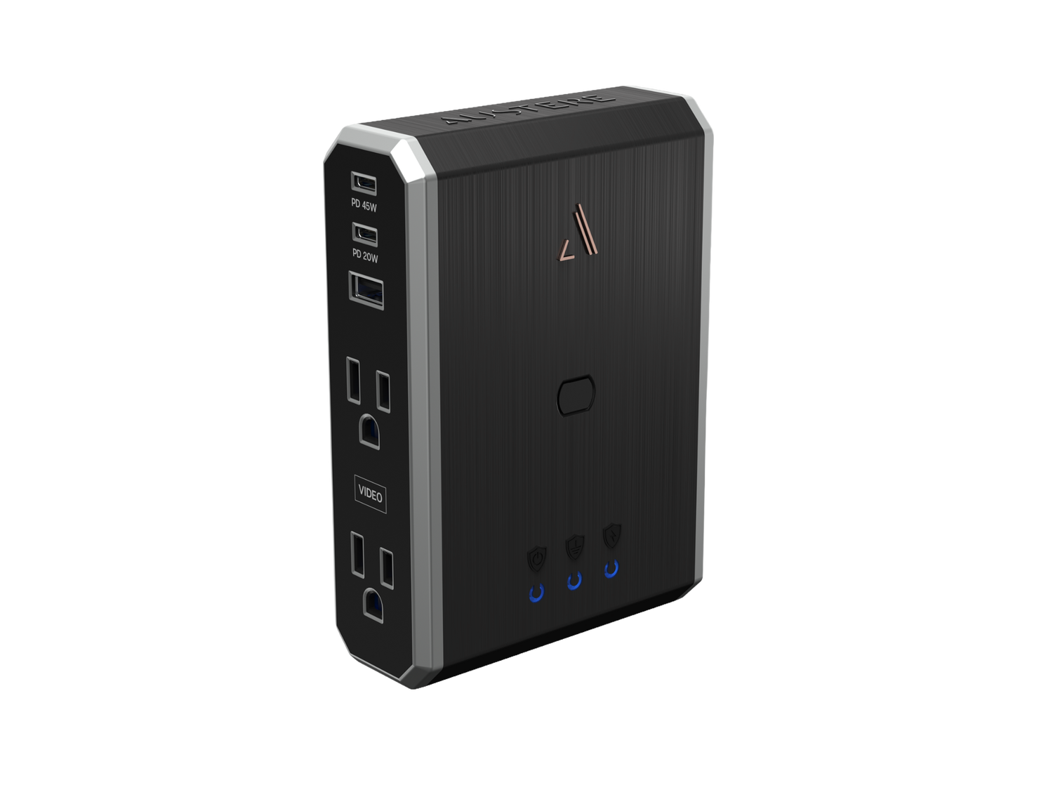 VII Series Power 4-Outlet Surge Protector and Charger, , dynamic