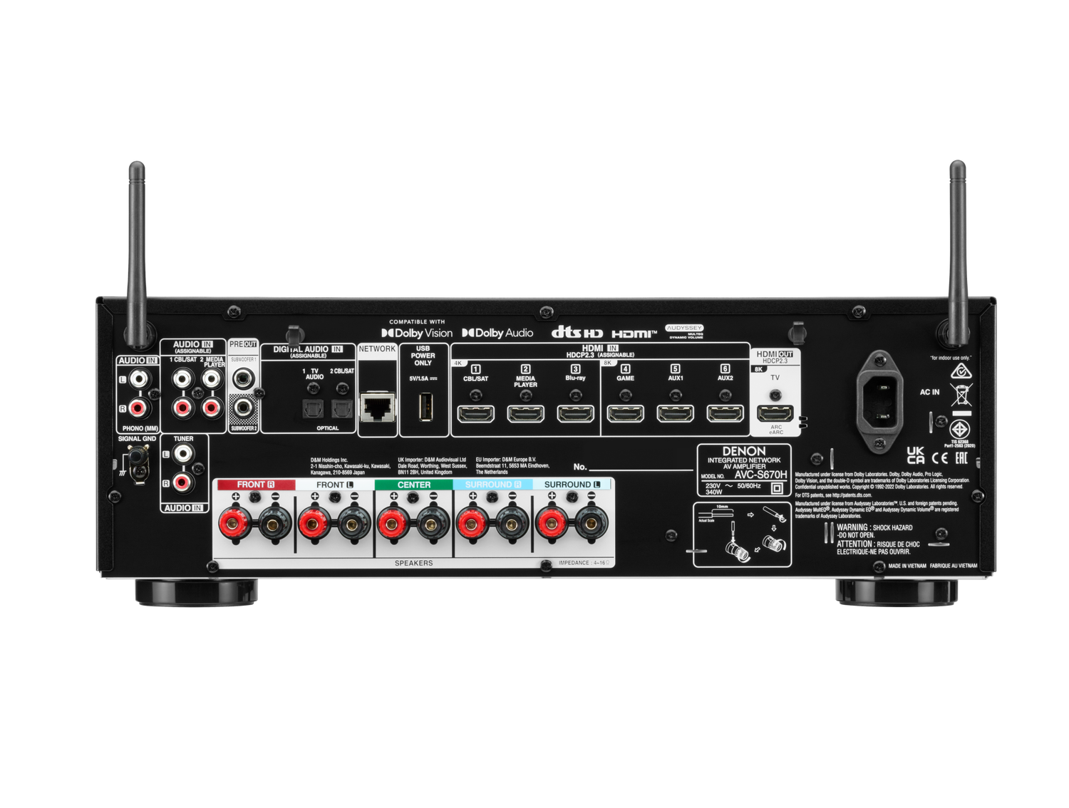 AVC-S670H, Black, dynamic
